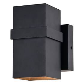 T0660 Vaxcel Lighting Lavage 7 Inch Tall Wall Sconce - Black