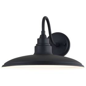 T0679 Vaxcel Lighting Tucson 9 Inch Tall Led Wall Sconce - Textured Black / White