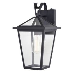 T0716 Vaxcel Lighting Derby 15 Inch Tall Wall Sconce - Black