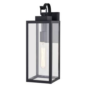 T0745 Vaxcel Lighting Clinton 18 Inch Tall Outdoor Wall Sconce - Black