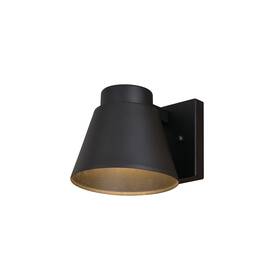 T0769 Vaxcel Lighting Evans 6 Inch Tall Led Outdoor Wall Sconce - Black