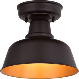 T0770 Vaxcel Lighting Cody 11 Inch W Semi-flush Outdoor Ceiling - Oil Rubbed Bronze /