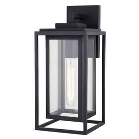 T0773 Vaxcel Lighting Filmore 16 Inch Tall Outdoor Wall Sconce - Black