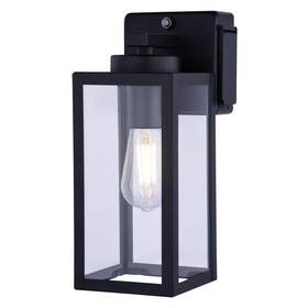T0786 Vaxcel Lighting Lombard 12 Inch Tall Outdoor Wall Sconce - Black