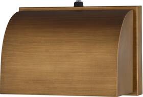T0794 Vaxcel Lighting Walsh 5 Inch Tall Outdoor Wall Sconce - Brass