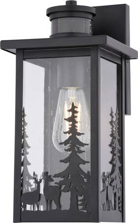 T0810 Vaxcel Lighting Acadia 12 Inch Tall Led Outdoor Wall Sconce - Black