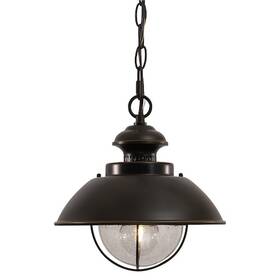 Od21506bbz Vaxcel Harwich 1 Light Bronze Coastal Outdoor Barn Dome Pendant