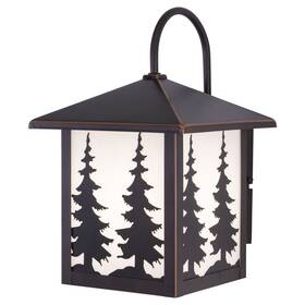 Ow33483bbz Vaxcel - Yosemite 1-light Outdoor Wall Sconce In Rustic And Lantern Style 12.5
