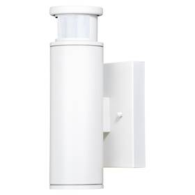 T0343 Vaxcel Chiasso White Led Motion Sensor Dusk To Dawn Dark Sky Outdoor Wall Light