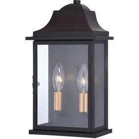 T0565 Vaxcel - Bristol 2-light Outdoor Wall Sconce In Traditional And Rectangular