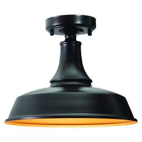 T0570 Vaxcel Dorado 12- Inch W Outdoor Semi-flush Mount