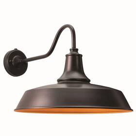 T0572 Vaxcel Dorado 1-light Dusk To Dawn Bronze Farmhouse Outdoor Wall Barn Lantern Sconce