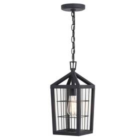 T0590 Vaxcel - Gage 1-light Outdoor Pendant In Farmhouse And Rectangular Style 14.5