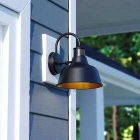 T0647 Vaxcel Cody Dark Bronze Motion Sensor Dusk To Dawn Outdoor Wall Light Farmhouse Metal