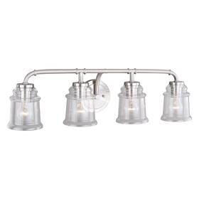 W0242 Vaxcel - Toledo 4-light Bathroom Light In Industrial Style 8.25 Inches Tall And