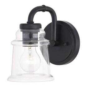 W0348 Vaxcel Toledo 1-light Bathroom Light In Industrial And Jar Style 8.25