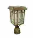 Gs-114fpw Vfd-027 Gama Sonic Fence Post Lights Exterior Fixtures Outdoor Solar Lamp Wall Mount Deck 854433001918