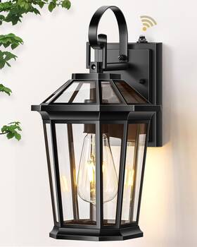 Eu-v8126-bk-p1 Vianis Dusk To Dawn Waterproof Exterior Light Anti-rust Aluminum Wall Sconce For Porch