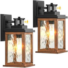 V81012gr Vianis 2 Packs Dusk To Dawn Outdoor Lighting For House Wood Grain Motion Sensor Out V81012gr Vianis 2 Packs Dusk To Dawn Outdoor Lighting For House Wood Grain Motion Sensor Out