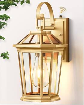 V81261gd Vianis Outdoor Porch Lights Wall Mount Dusk To Dawn Exterior Light Fixture