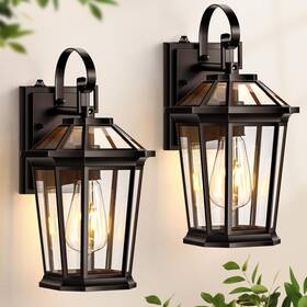V81262br Vianis 2-pack Oil Rubbed Bronze Outdoor Lights Wall Mount Dusk To Dawn