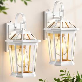 V81262w Vianis 2 Pack Outdoor Wall Lights Dusk To Dawn Exterior Light Fixture For House 10