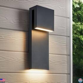 Visit The Tarentlight Store W2304led Modern 17w Led Outdoor Wall Sconce Anti-rust Black Wet Location Easy Install