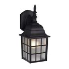 Ow36763tb Vista Vaxcel Lantern Black Textured Outdoor Wall Lighting