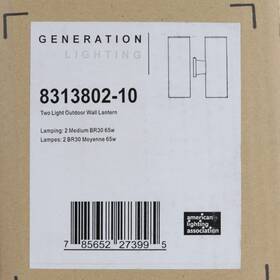 8313802-10 Visual Comfort Generation Outdoor Cylinders Wall Light In Bronze
