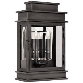 Chd2908bz Visual Comfort Chapman And Meyers 15 Inch Linear Bronze Wall Lantern