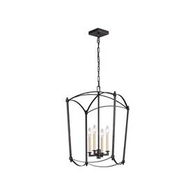 F3322 Visual Comfort F3322/4sms - Thayer Medium Lantern In 4 Light Smith Steel