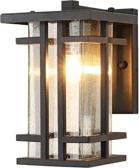 Vocldfa 313030890870 Retro Outdoor Wall Light Small Outside Lamp With Clear Seeded Glass Shade 1 Vocldfa 313030890870 Retro Outdoor Wall Light Small Outside Lamp With Clear Seeded Glass Shade 1
