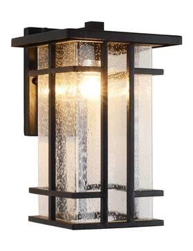 Hy-01 Vocldfa Rustic Outdoor Wall Light Fixture 13.8 Inch H Waterproof Exterior Sconces Bla