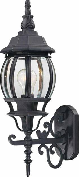8740-5 Volume Lighting V8740 1 Light 20.5 Inch H Outdoor Wall Sconce - Black
