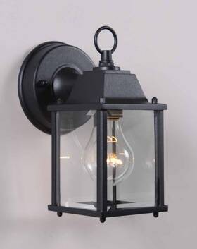 8898-5 Volume Lighting V8898 Black 1-light 8 Inch H Outdoor Wall Sconce