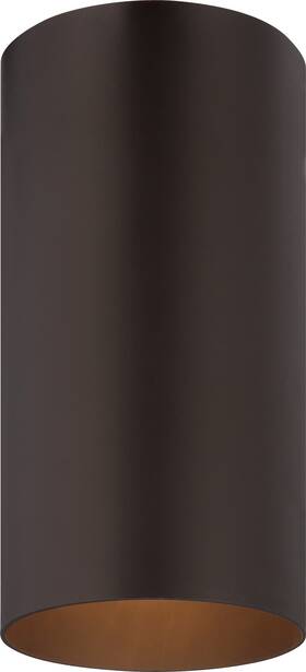9616-79 Volume Lighting V9616 1 Light 6 Inch W Outdoor Flush Mount Ceiling - Bronze