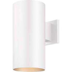 9626-6 Volume Lighting 250-watt Medium Base 1-light White Aluminum Outdoor Cylinder
