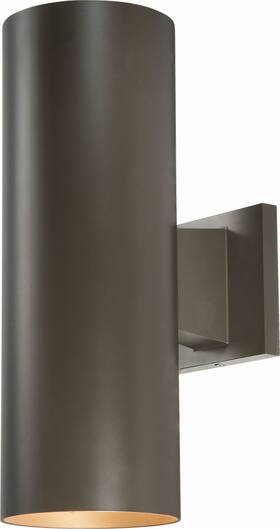 9645-79 Volume Lighting 9645 Bronze Single Light 14 Inch H Led Outdoor Wall Sconce
