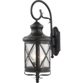 V8682-46 Volume Lighting V8682 2 Light 21 Inch Tall Outdoor Wall Sconce - Copper
