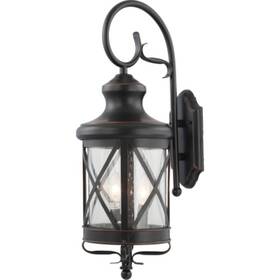 V8684-46 Volume Lighting V8684 Copper/black 4-light 30 Inch H Outdoor Wall Sconce