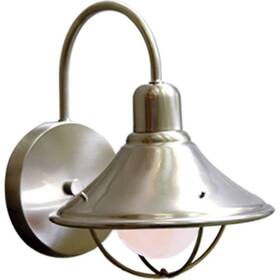 V9121-33 Volume Lighting Brushed Nickel Hardwired Outdoor Barn Light Sconce With Steel Shade