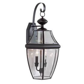 V9280-79 Volume Lighting 3-light Antique Bronze Hardwired Outdoor Coach Light Sconce With