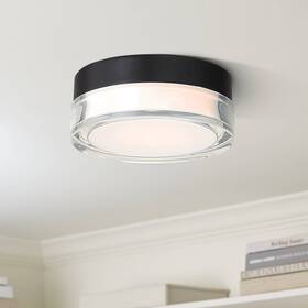 Fm-w57806-30-bk Wac Dot 6 1/4 Inch Wide Black Led Outdoor Ceiling Light