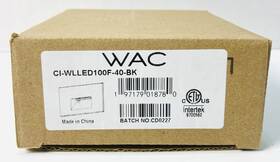 Ci-wlled100f-40-bk Wac Lighting Wlled100f-40-bk Step And Wall Light - Brand New