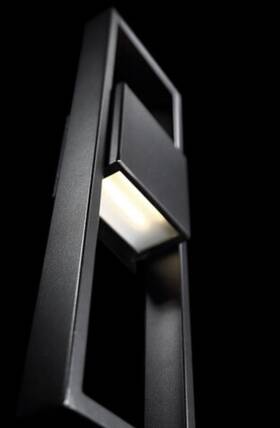 Ws-w13918-bk Wac Lighting Ws-w13918 Archetype 18 Inch Tall Led Outdoor Wall Sconce