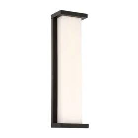 Ws-w47820-bk Wac Lighting Black Case 1-light 20 Inch Tall Led Outdoor Wall Sconce Ws-w47820-bk Wac Lighting Black Case 1-light 20 Inch Tall Led Outdoor Wall Sconce