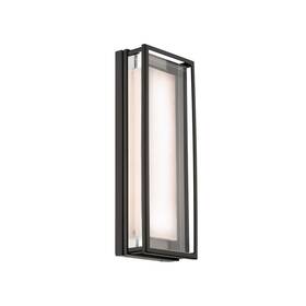 Ws-w89516-40-bk Wac Lighting Dweled Beech 1 Light 16 Inch Outdoor Wall Light/4000k Black/clear - Ws-w89516-40-bk Wac Lighting Dweled Beech 1 Light 16 Inch Outdoor Wall Light/4000k Black/clear -