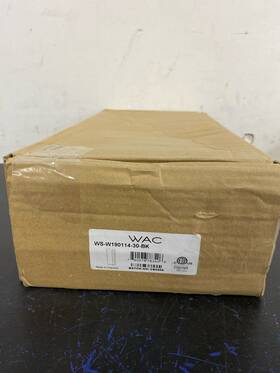 Ws-w190114-30-bk Wac Limited Vega 14 Inch Led Indoor/outdoor Wall Sconce 3000k Black