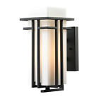 45085 Wall Textured Black 1 Croftwell Elk Lighting Sconce Matte Outdoor 1lt
