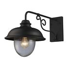 62001-1 Wall Light Streetside Outdoor Caf Lighting Black Elk Matte